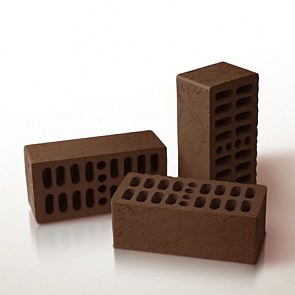 Кирпич пустотелый «Тёмный шоколад» фактурный 1,4 НФ | 250х120х88 | М150 | Клим Клинкер